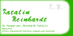 katalin meinhardt business card